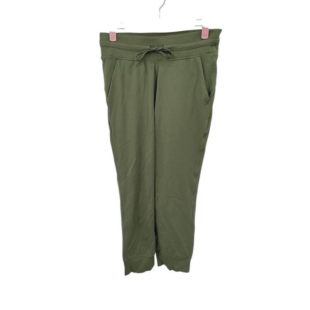 Lululemon Ready To Rulu High Rise Jogger Crop Green Twill Size 6